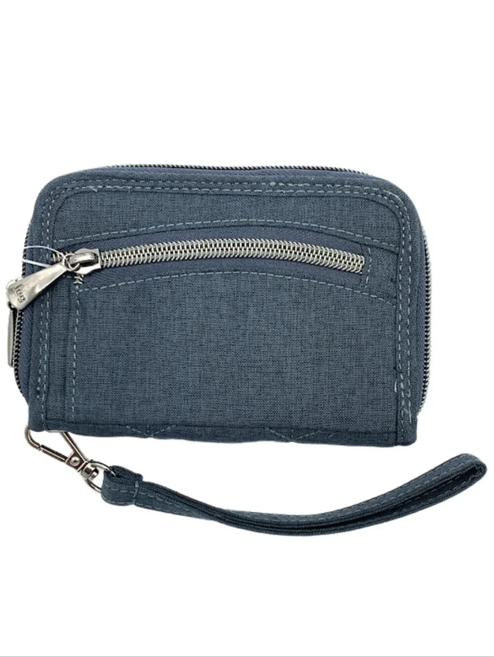 Lug RFID Quilted Wristlet Wallet Rodeo 2 Heather Indigo